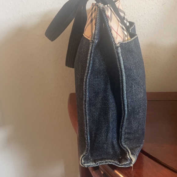 Burberry Denim and NovaCheck Tote - Picture 4 of 8